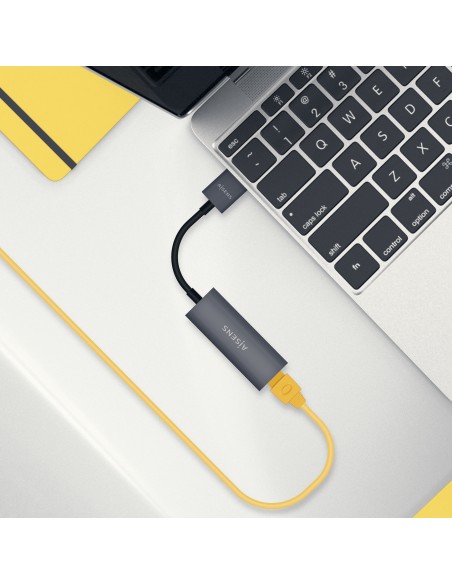 Conversor USB 3.0 A Ethernet Gigabit 10/100/1000 Mbps, Gris, 15cm