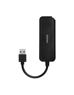 Hub USB 3.0, Tipo A/M-4x Tipo A/H, Negro, 15cm 2