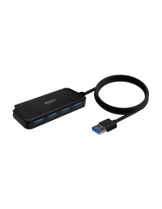 Hub USB 3.0, Tipo A/M-4x Tipo A/H, Negro, 60cm