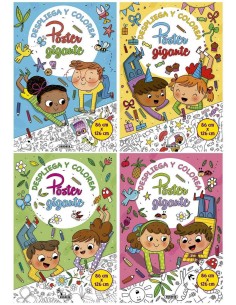 DESPLIEGA Y COLOREA POSTER GIGANTE