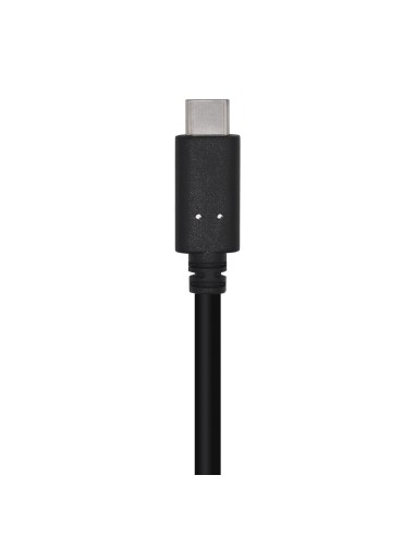 Cable USB 3.1 Gen 2 10 Gbps 3 A, Tipo C/M-A/M, Negro, 0.5m