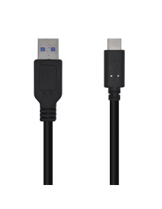 Cable USB 3.1 Gen 2 10 Gbps 3 A, Tipo C/M-A/M, Negro, 1.5m
