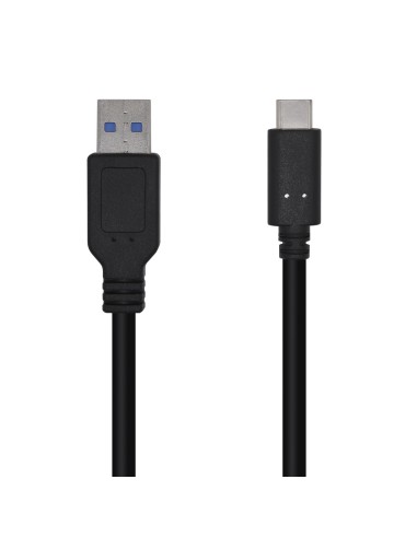 Cable USB 3.1 Gen 2 10 Gbps 3 A, Tipo C/M-A/M, Negro, 1.5m