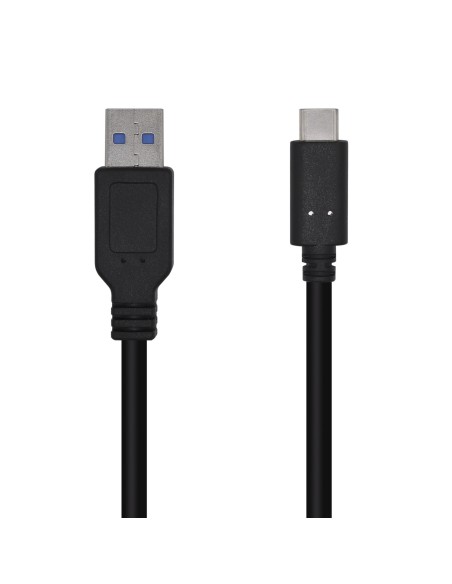 Cable USB 3.1 Gen 2 10 Gbps 3 A, Tipo C/M-A/M, Negro, 1.5m
