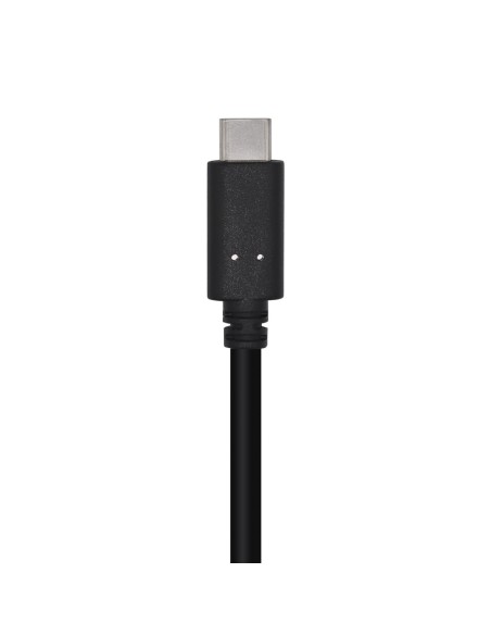 Cable USB 3.1 Gen 2 10 Gbps 3 A, Tipo C/M-A/M, Negro, 1.5m