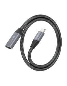 Cable USB 3.2 Gen2x2 Aluminio 20Gbps 8K@30Hz 5A 100W, Tipo USB-C/M-USB-C/H, Gris, 0.5 m 2