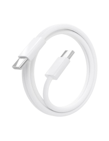 Cable USB 2.0 3A 60W Apple, tipo USB-C/M-USB-C/M, Blanco, 1.0m