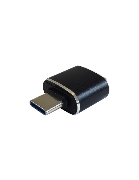 Mini adaptador USB 3.1 Gen2 3A, tipo USB-C/M-A/H, Negro