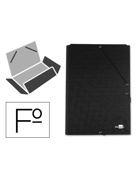 CARPETA CARTON SIMIL PRESPAN 500 GR./M2. FOLIO GOMA SOLAPA NEGRO MARIOLA 1525NE CARPETA CARTON SIMIL PRESPAN 500 GR./M2. FOLIO GOMA SOLAPA NEGRO MARIOLA 1525NE