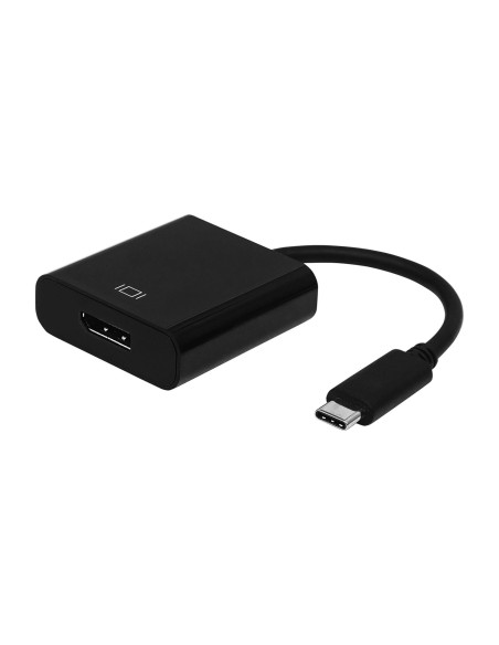 Conversor USB-C A DisplayPort, 4k@60Hz, USB C/M - DP/H, Negro, 15cm