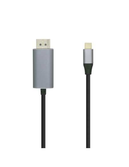 Cable conversor USB-C a Displayport 4K@60HZ, USB-C/M-DP/M, Negro, 0.8m