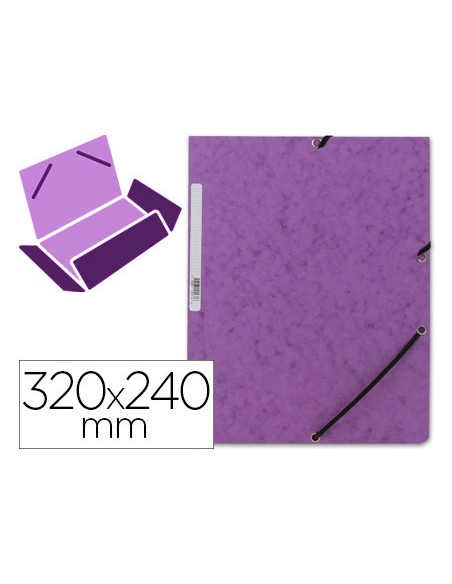 CARPETA CARTON SIMIL PRESPAN 500 GR./M2. FOLIO GOMA SOLAPA VIOLETA MARIOLA 1525VI CARPETA CARTON SIMIL PRESPAN 500 GR./M2. FOLIO GOMA SOLAPA VIOLETA MARIOLA 1525VI