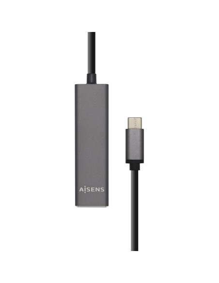 Hub USB 3.1 USB-C, USB-C/M - 4 x Tipo A/H, Gris, 15 cm