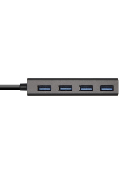Hub USB 3.1 USB-C, USB-C/M - 4 x Tipo A/H, Gris, 15 cm