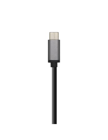 Hub USB 3.1 USB-C, USB-C/M - 4 x Tipo A/H, Gris, 15 cm