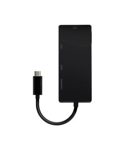 Conversor USB-C A DP/DVI/HDMI/VGA, USB-C/M-DP/H-DVI/H-HDMI/H-Vga/H, Negro, 15cm 2