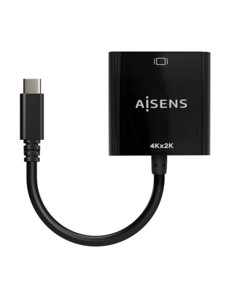Conversor USB-C A HDMI 4K@30Hz, USB-C/M-HDMI/H, Negro, 15cm