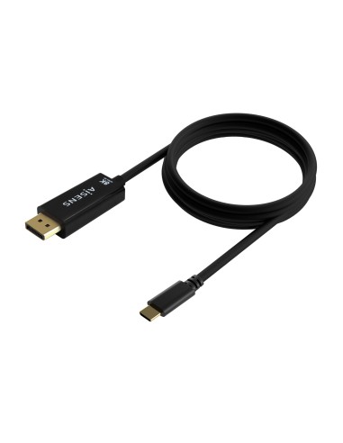 Cable Conversor USB-C a Displayport 8K@60Hz, USB-C/M-DP/M, Negro, 1.8M