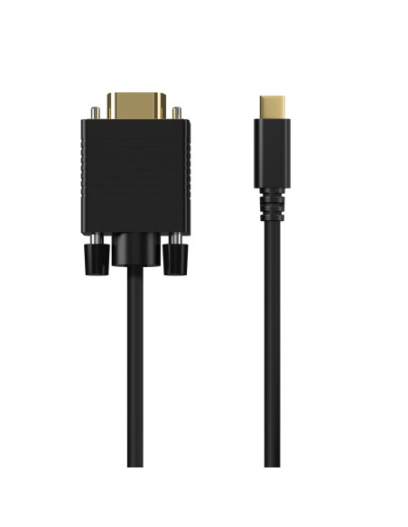 Cable Conversor USB-C a VGA, USB-C/M-HDB15/M, Negro, 0.8M