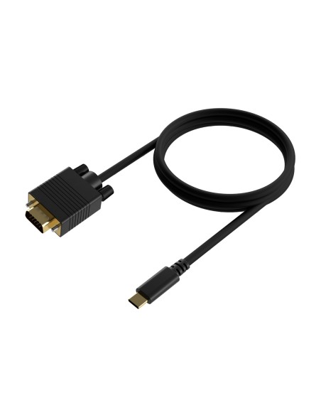 Cable Conversor USB-C a VGA, USB-C/M-HDB15/M, Negro, 0.8M