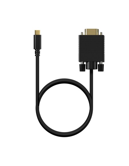 Cable Conversor USB-C a VGA, USB-C/M-HDB15/M, Negro, 0.8M