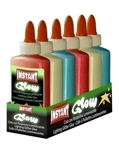 COLA GLITTER INSTANT LUMINISCENTE 147ml - Pack de 6 unidades