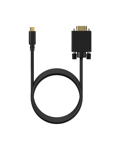 Cable Conversor USB-C a VGA, USB-C/M-HDB15/M, Negro, 1.8M