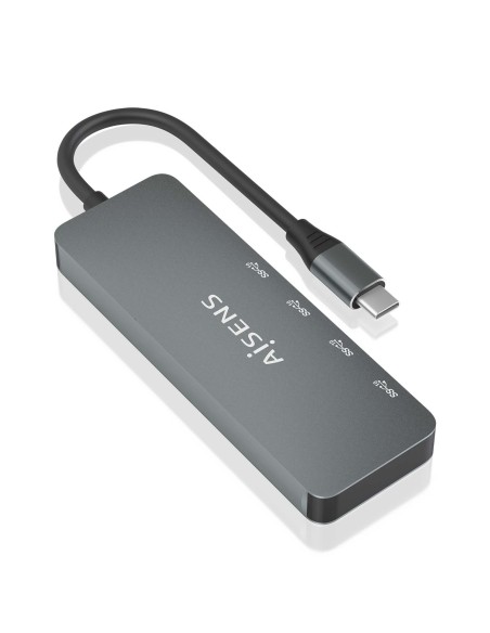 Hub USB 3.2 Gen2 10G USB-C, USB-C/M-4xUSB-C/H, Gris, 15cm