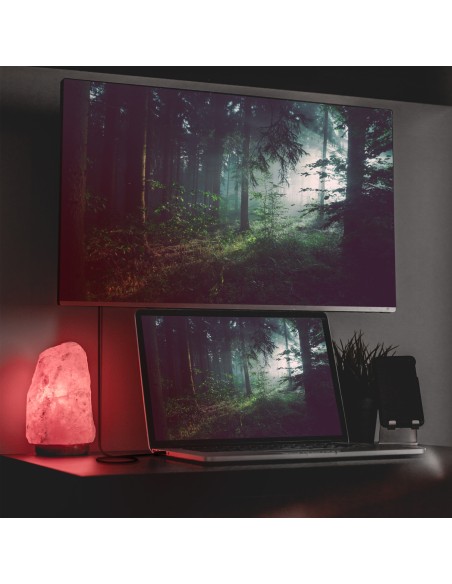 Cable Conversor Aluminio USB-C A HDMI 2.1 8k@60Hz, USB-C/M-HDMI/M, Negro, 1.0m