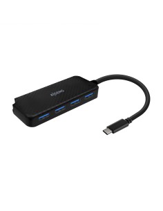 Hub USB 3.1 USB-C, USB-C/M-4x Tipo A/H, Negro, 15cm