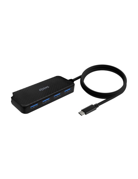 Hub USB 3.1 USB-C, USB-C/M-4x Tipo A/H, Negro, 60cm