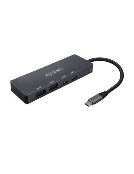 Hub USB3.2 Gen1 5G USB-C, USB-C/M-2xUSB-C/H-2xUSB-A/H, Gris, 15cm