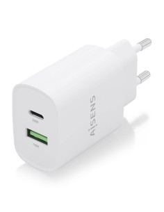 Cargador 20W, 1xUSB-C PD3.0, 1xUSB-A QC3.0, Blanco 2