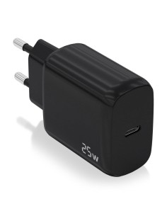 Cargador USB-C PD3.0 1 Puerto 1xUSB-C 25W, Negro