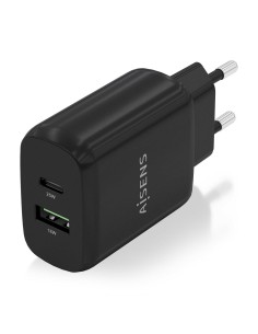 Cargador 25W, 1xUSB-C PD3.0, 1xUSB-A QC3.0, Negro 2
