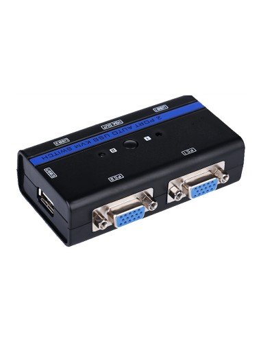 A111-0064 interruptor KVM Montaje en rack Negro