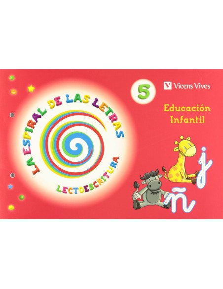 11LECTOESCRITURA 5ESPIRAL DE LETRAS INFANTIL