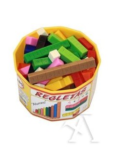 Regletas fraccionadas metodo pio pio alumno 52 piezas libro de regalo 