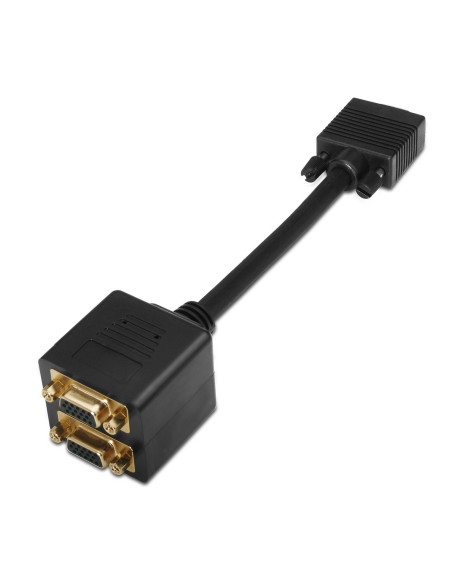 A113-0080 cambiador de género para cable D-sub HDB15 2x D-sub HDB15 Negro