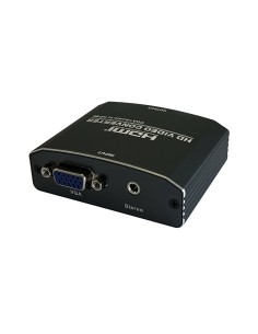 Conversor SVGA+Audio a HDMI con alimentación, SVGA/H+JACK 3.5/H-HDMI A/H, Negro 2