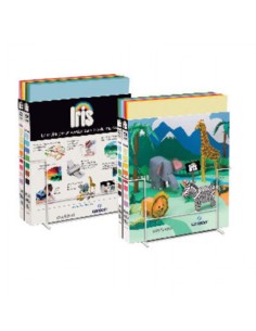 Caja expositor 200 cartulinas iris 50x65 185g 8 colores surtido C