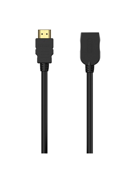 Cable HDMI V2.0 Prolongador Premium Alta Velocidad / Hec 4K@60Hz 18Gbps, A/M-A/H, Negro, 1.0M