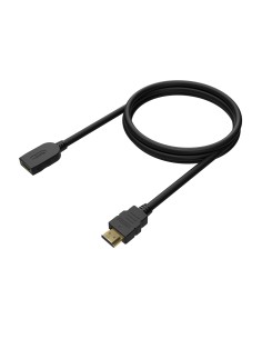 Cable HDMI V2.0 Prolongador Premium Alta Velocidad / Hec 4K@60Hz 18Gbps, A/M-A/H, Negro, 1.0M 2