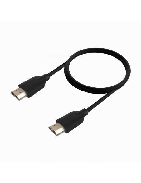 Cable HDMI V2.0 CCS Premium Alta Velocidad / Hec 4K@60Hz 18Gbps, A/M-A/M, Negro, 1.0m