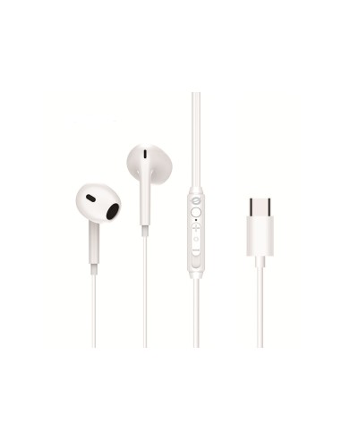 BRENDAN02W auricular y casco Auriculares Alámbrico Dentro de oído Llamadas/Música USB Tipo C Blanco