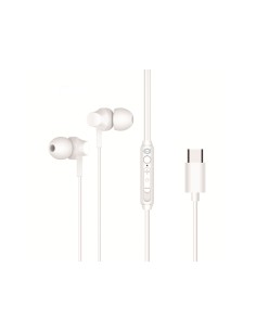 BRENDAN03W auricular y casco Auriculares Alámbrico Dentro de oído Llamadas/Música USB Tipo C Blanco