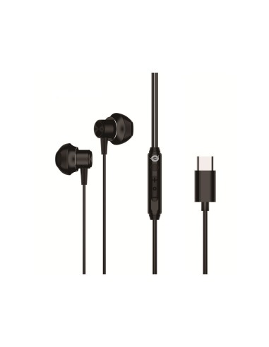 BRENDAN04B auricular y casco Auriculares Alámbrico Dentro de oído Llamadas/Música USB Tipo C Negro