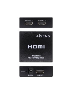 HDMI Duplicador 4k@30Hz 1x2 Con Alimentación, Negro 2