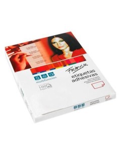 FABRISA ETIQUETAS ADHESIVAS MULTIFUNCIÓN / 105X74,1MM / CANTOS RECTOS - 100 HOJAS -