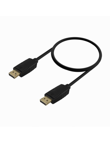 Cable DISPLAYPORT V1.2 CCS 4K@60Hz, DP/M-DP/M, Negro, 0.5m